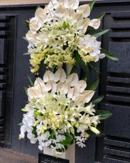 تاج گل ارکیده برای ترحیم و تسلیت